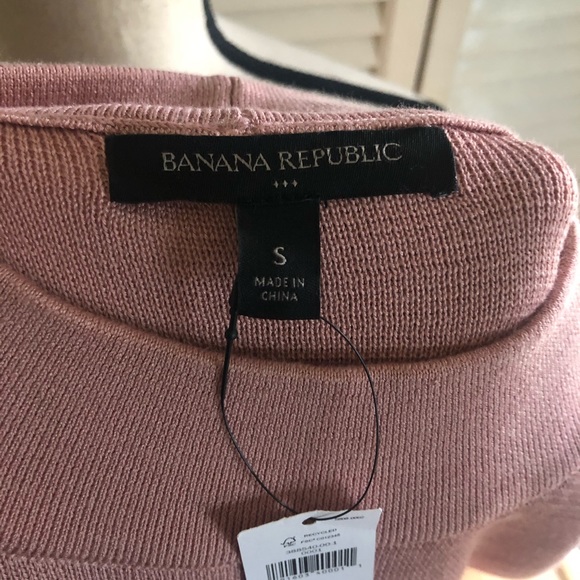 NWT Banana Republic Pink Mockneck Sleeveless Top - Picture 6 of 7